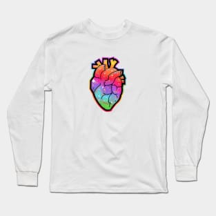 Rainbow anatomical heart Long Sleeve T-Shirt